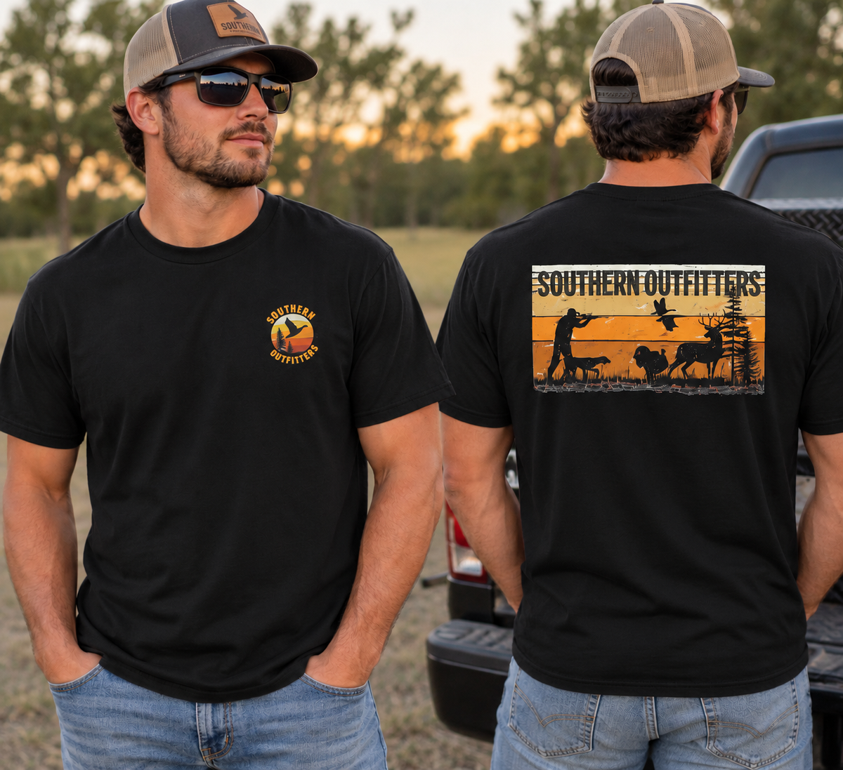 Southern Outfitters Hunting Graphic Tee | Vintage Outdoors Men’s T-Shirt