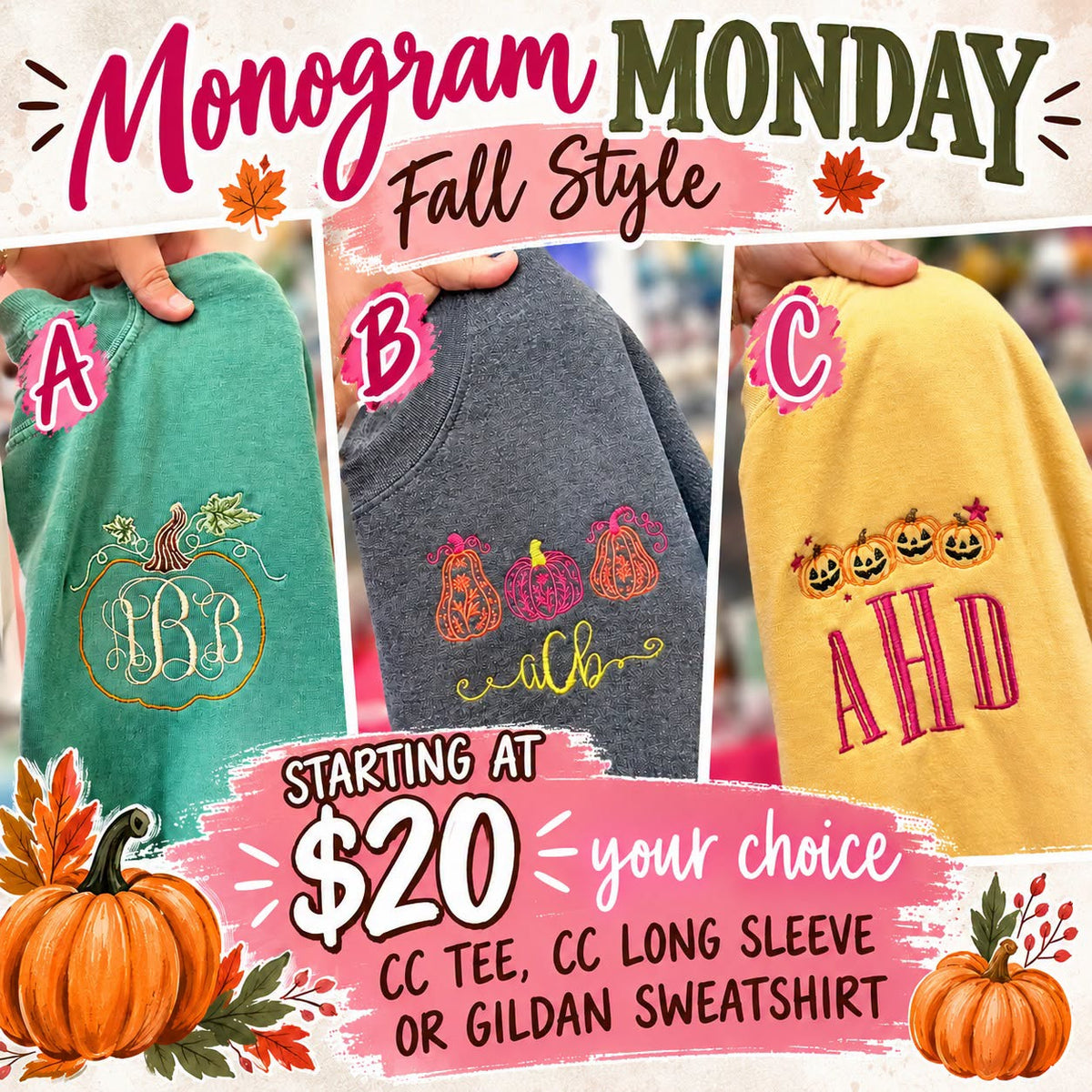 Monogram Monday | FALL STYLE