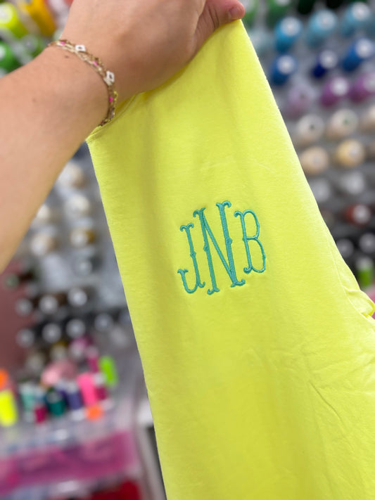 Custom Comfort Colors Embroidered Tee ✨