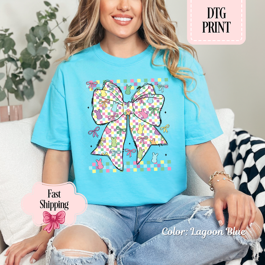 Pastel Easter Bunny Bow