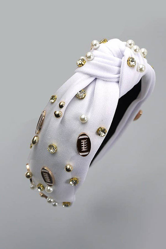 Football Game Day Rhinestone Headband