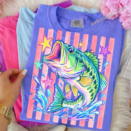 Striped Bass Fish Tee - CC