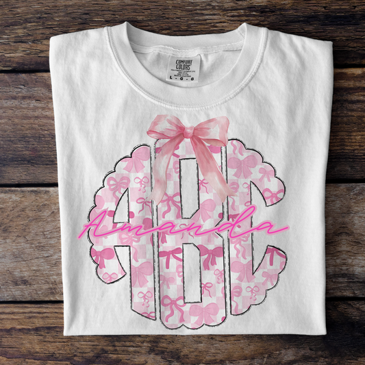Preppy Coquette Personlized Top