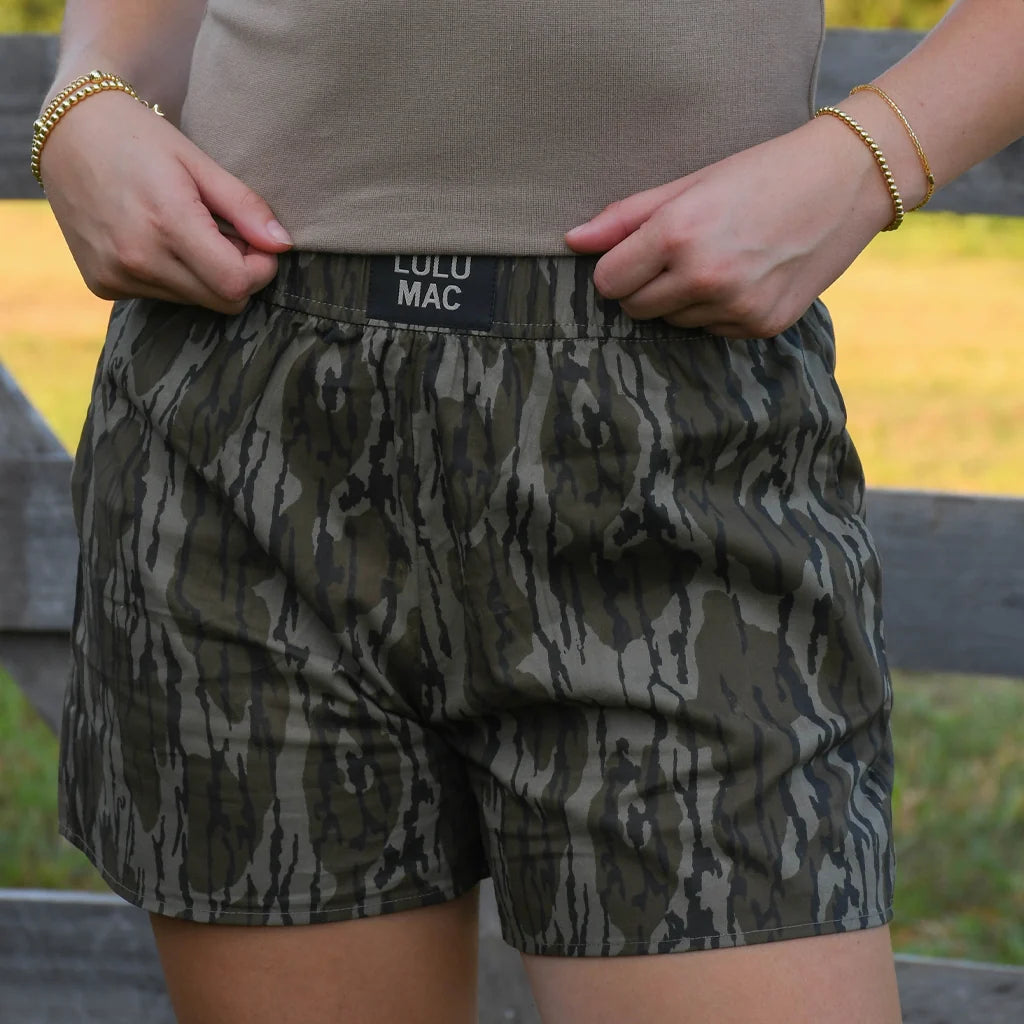 YOUTH - BABY DOLL TAUPE | MOSSY OAK BOTTOMLAND BOXER SHORTS | Lulu Mac