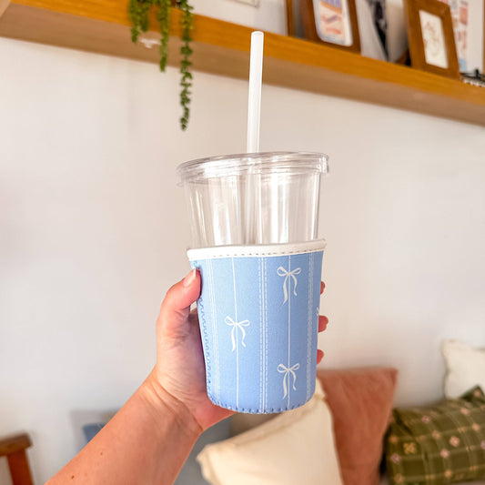 Grandmillenial Bows | Iced Coffee Sleeve : Medium