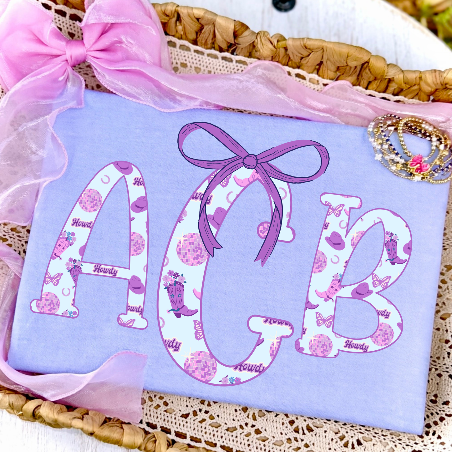 Disco Cowgirl Monogram