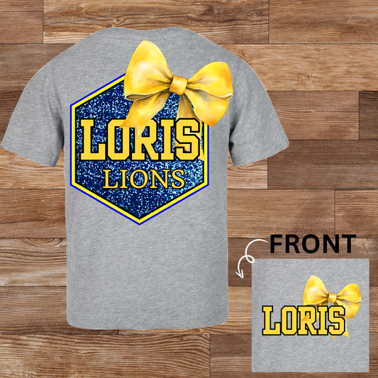 Loris Lions glitter bow