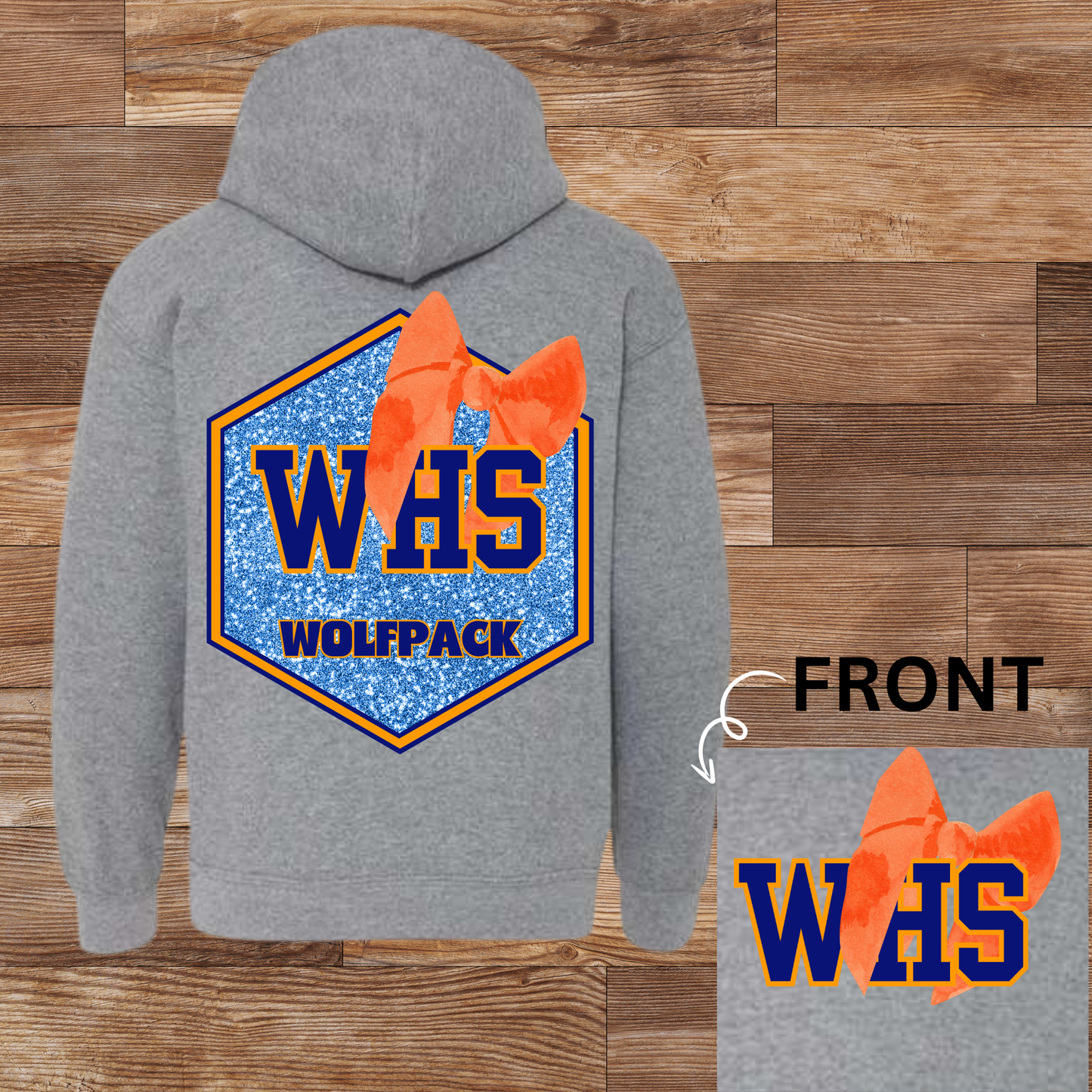 Wolfpack Glitter bow