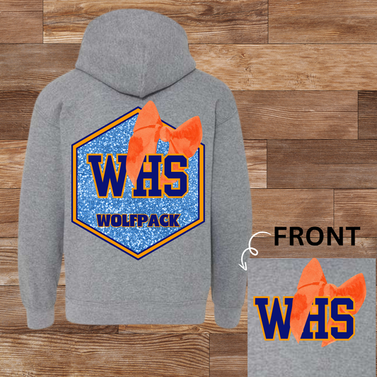 Wolfpack Glitter bow