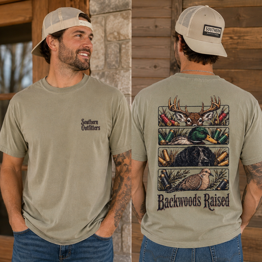 Backwoods Raised Hunting Comfort Colors Tee | Southern Outfitters