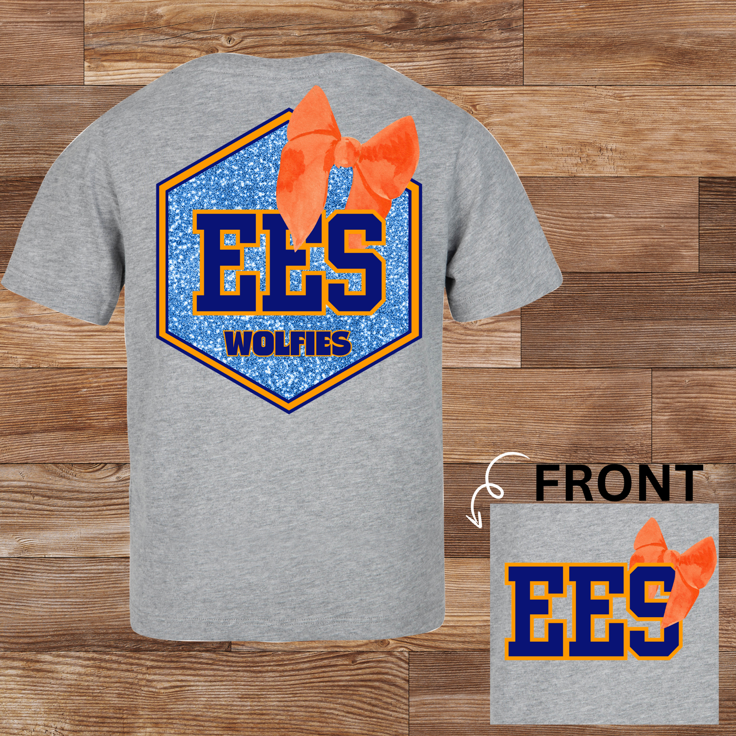 EES Wolfies Glitter Bow