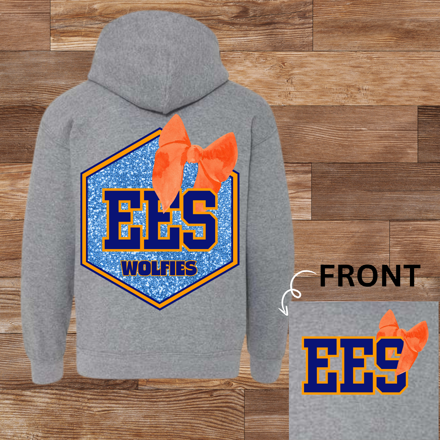 EES Wolfies Glitter Bow