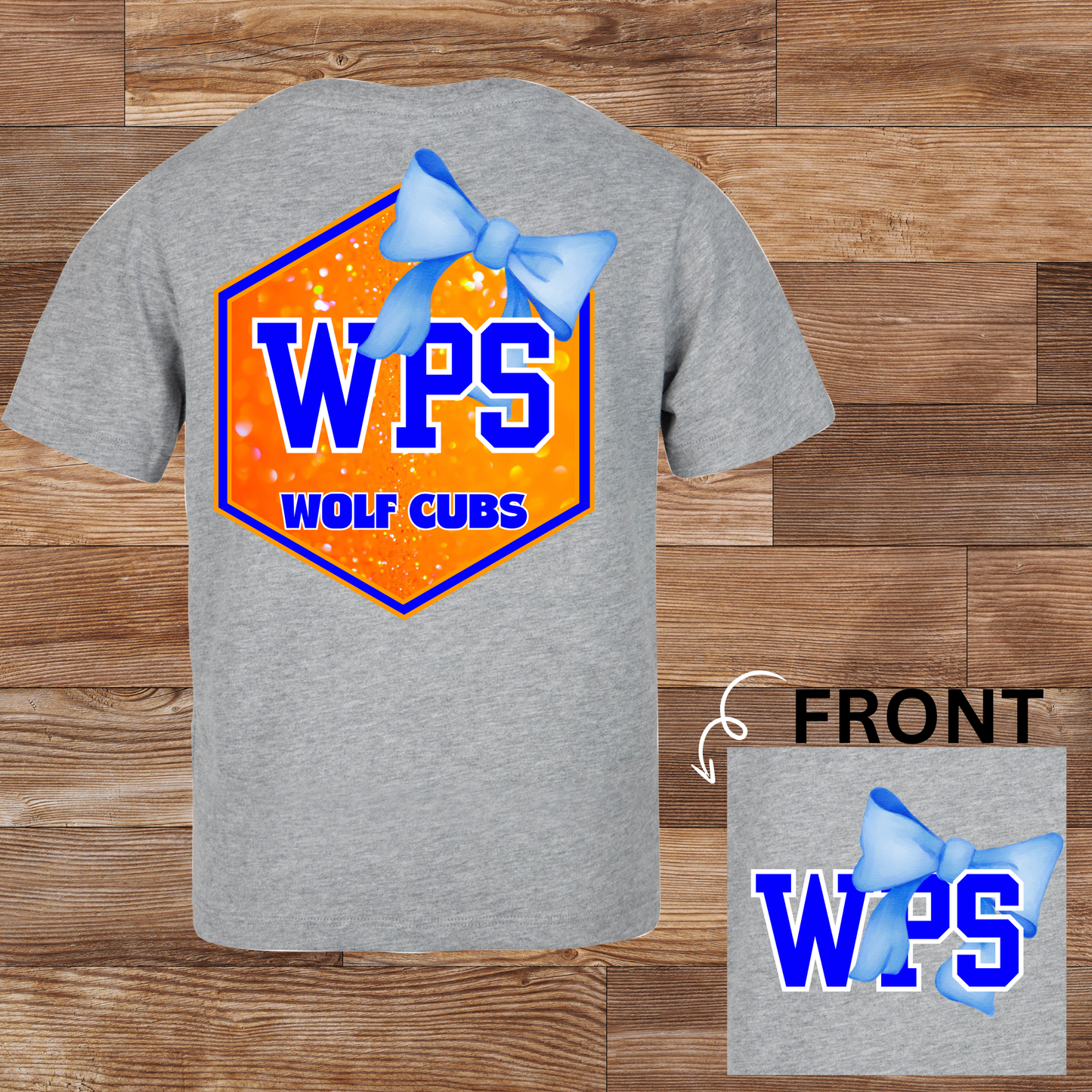 WPS Wolf Cubs Glitter Bow