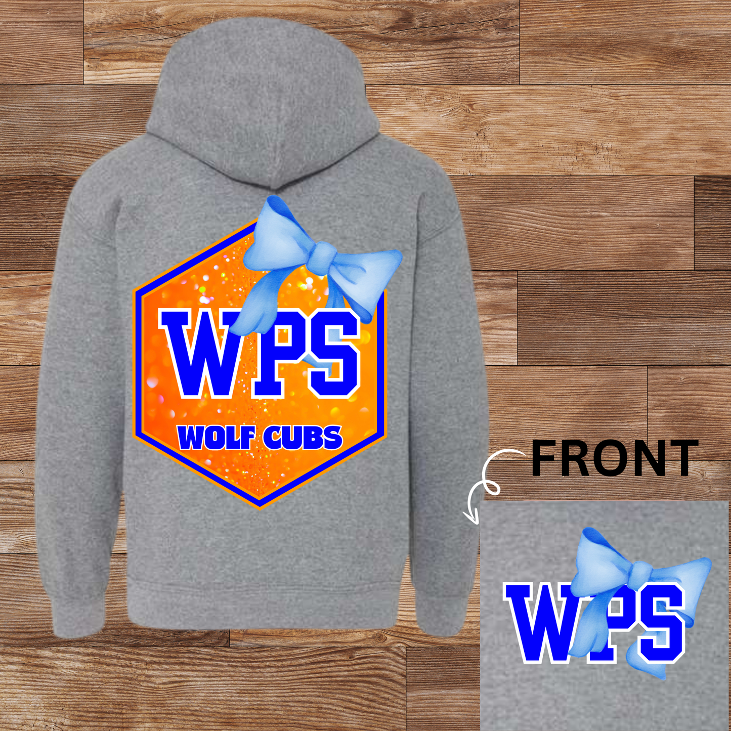 WPS Wolf Cubs Glitter Bow
