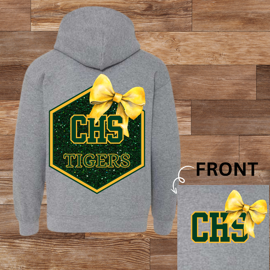 CHS Tigers Glitter Bow
