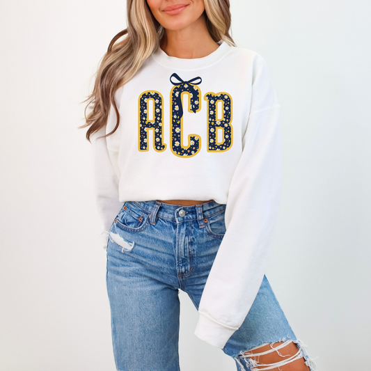 Ditsy Floral Monogram