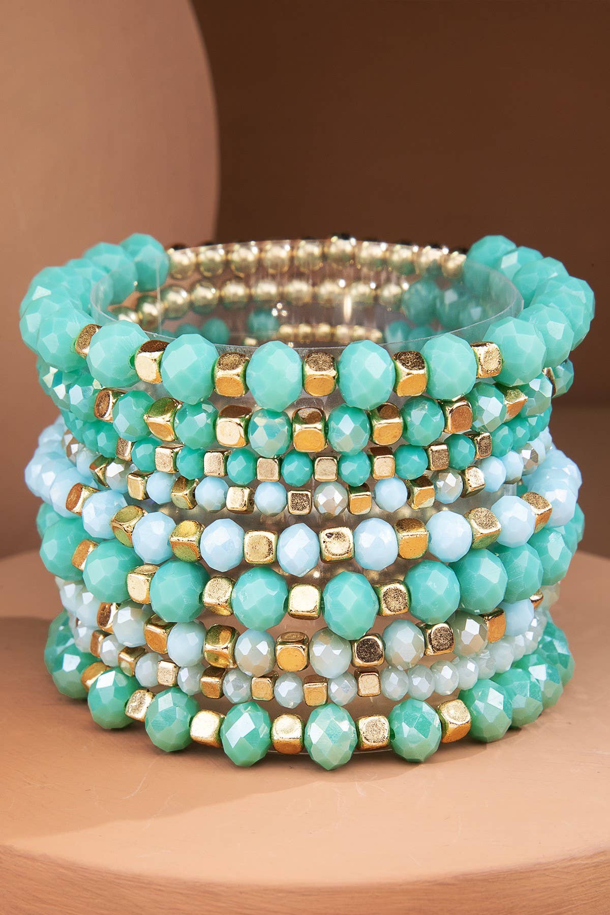 Colorful Stackable Beaded Stretch Bracelet