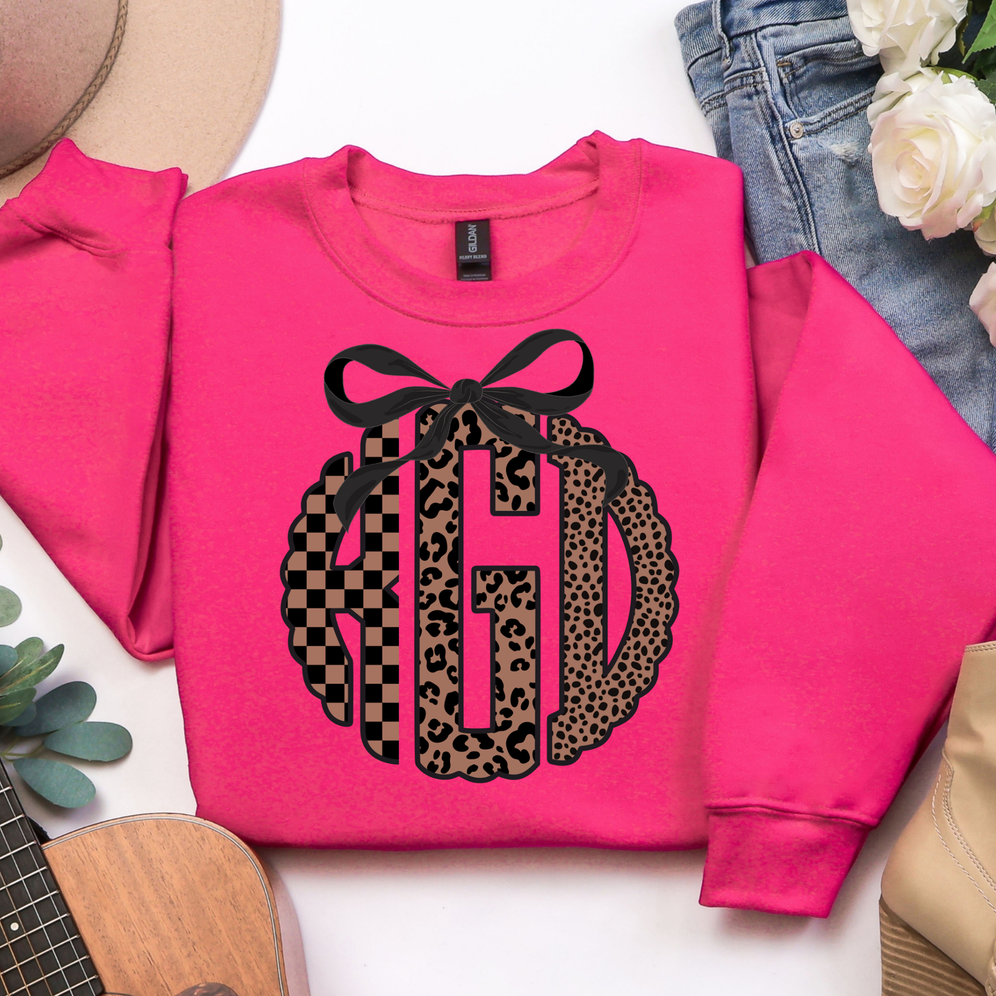 Mixed Animal Print Monogram