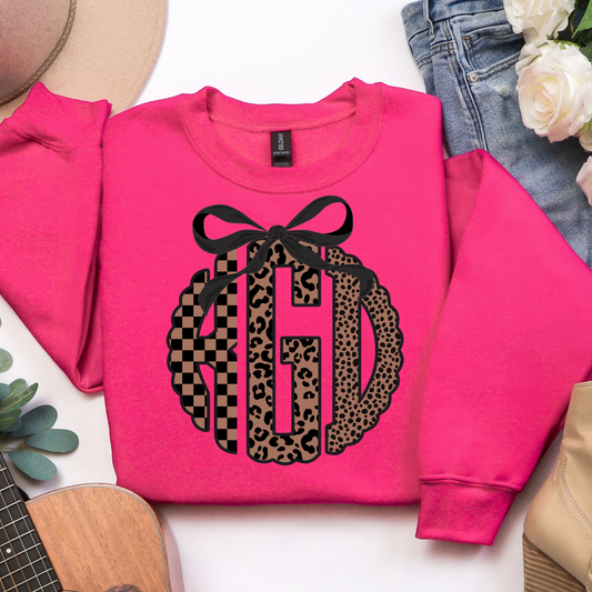 Mixed Animal Print Monogram
