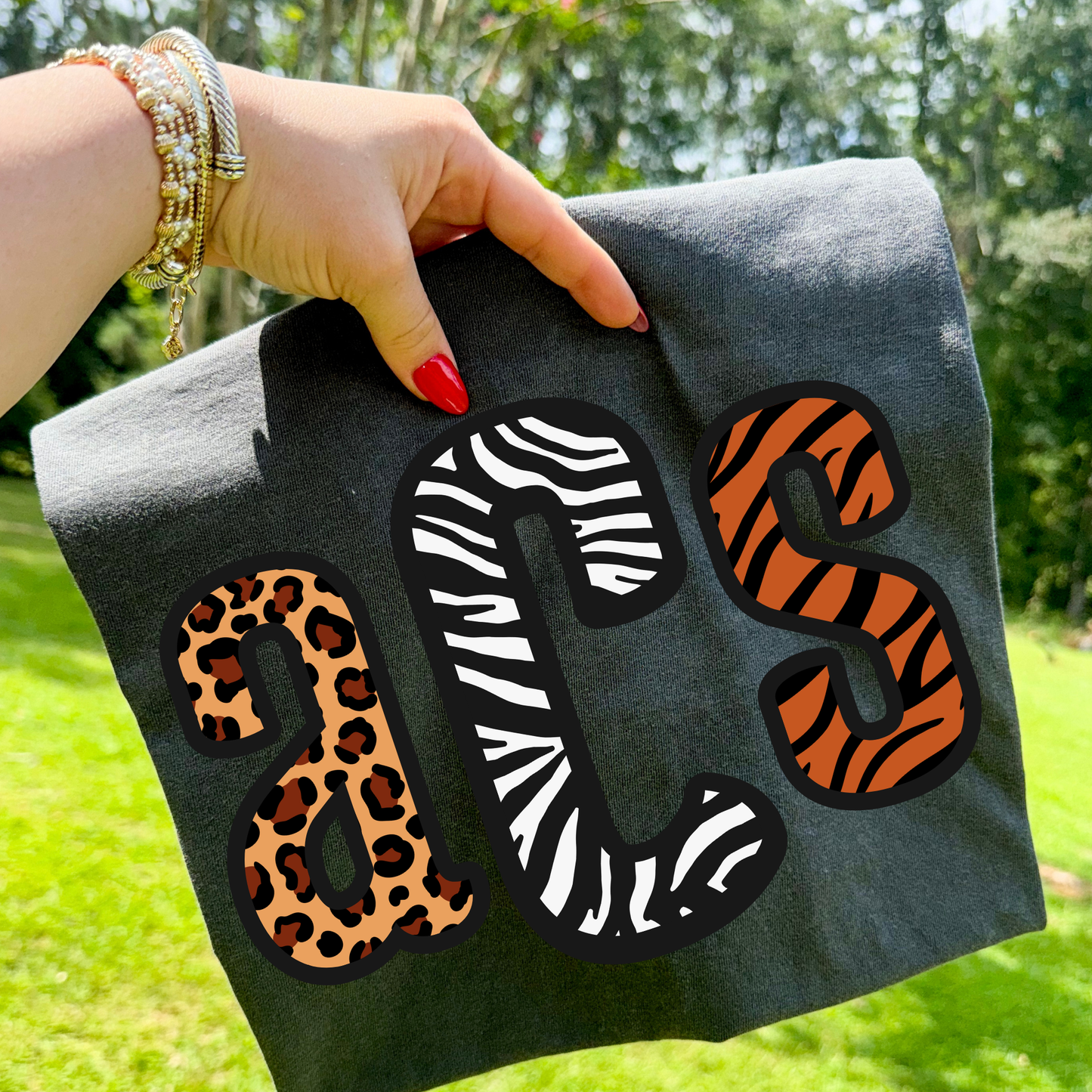 Wild Animal Print Monogram