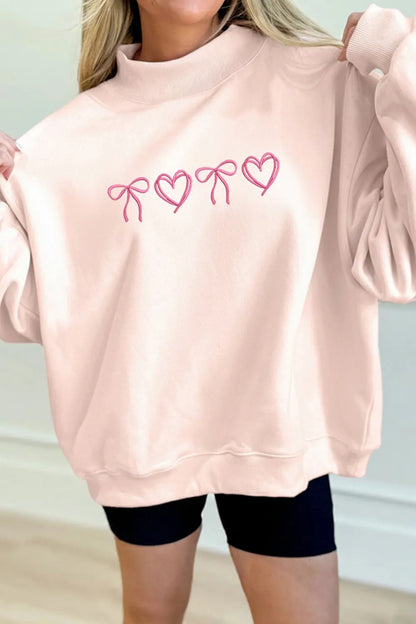 Sweetheart Bows Mockneck