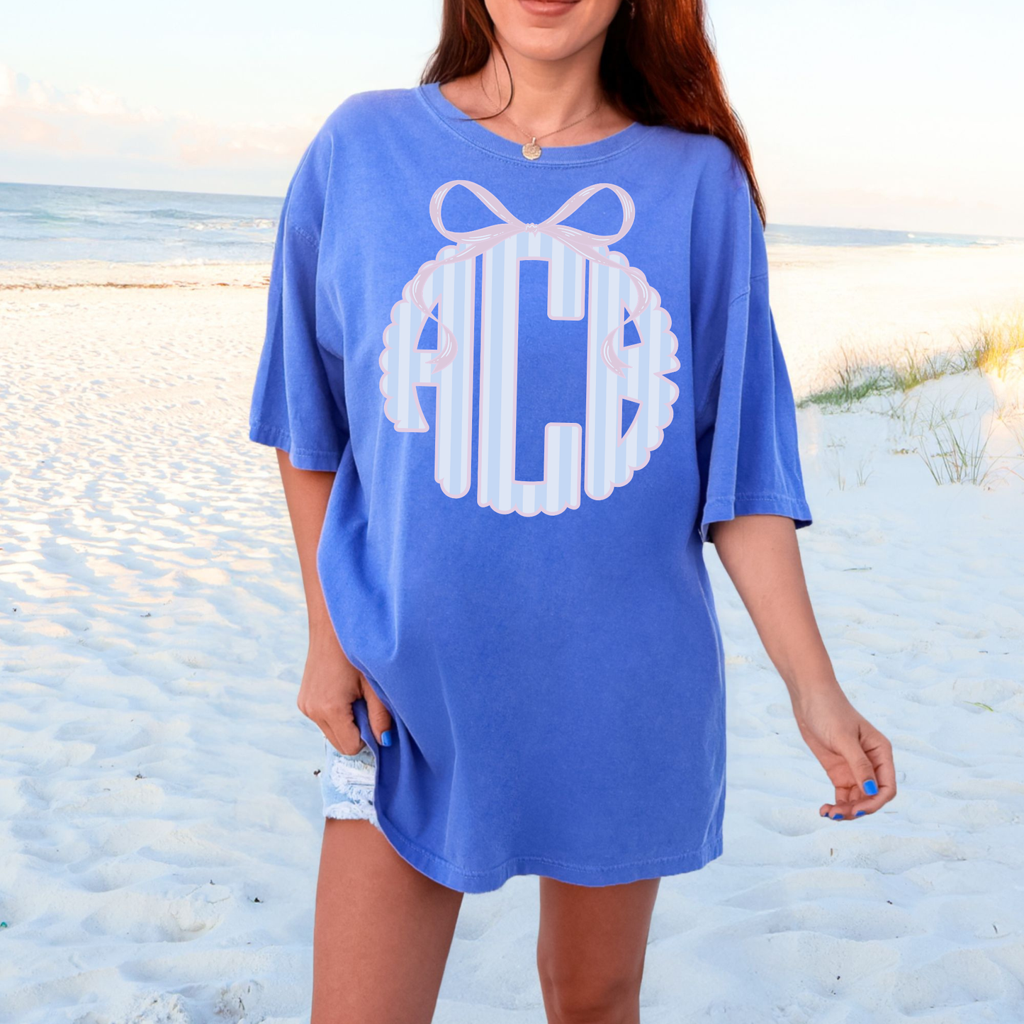 Preppy Striped Monogram