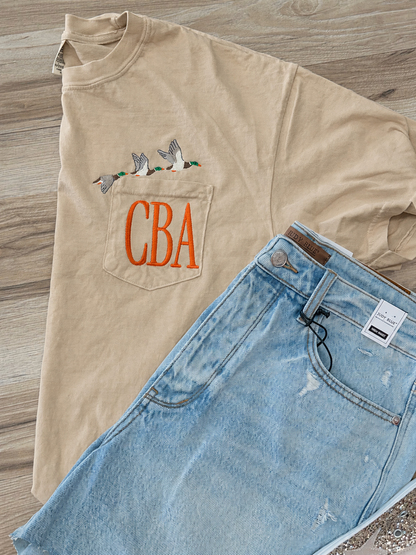 Mallards CC Pocket Tee With Monogram