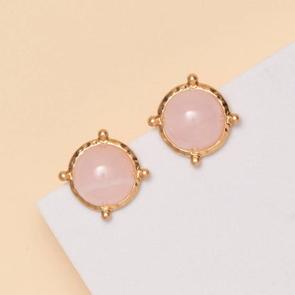 Marble Stone Stud Earrings
