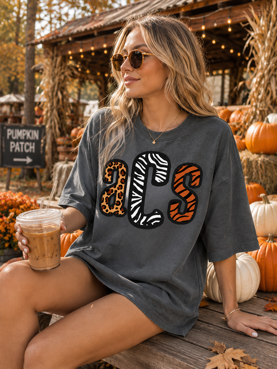 Wild Animal Print Monogram