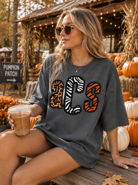 Wild Animal Print Monogram