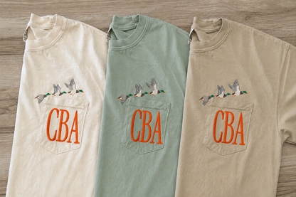 Mallards CC Pocket Tee With Monogram