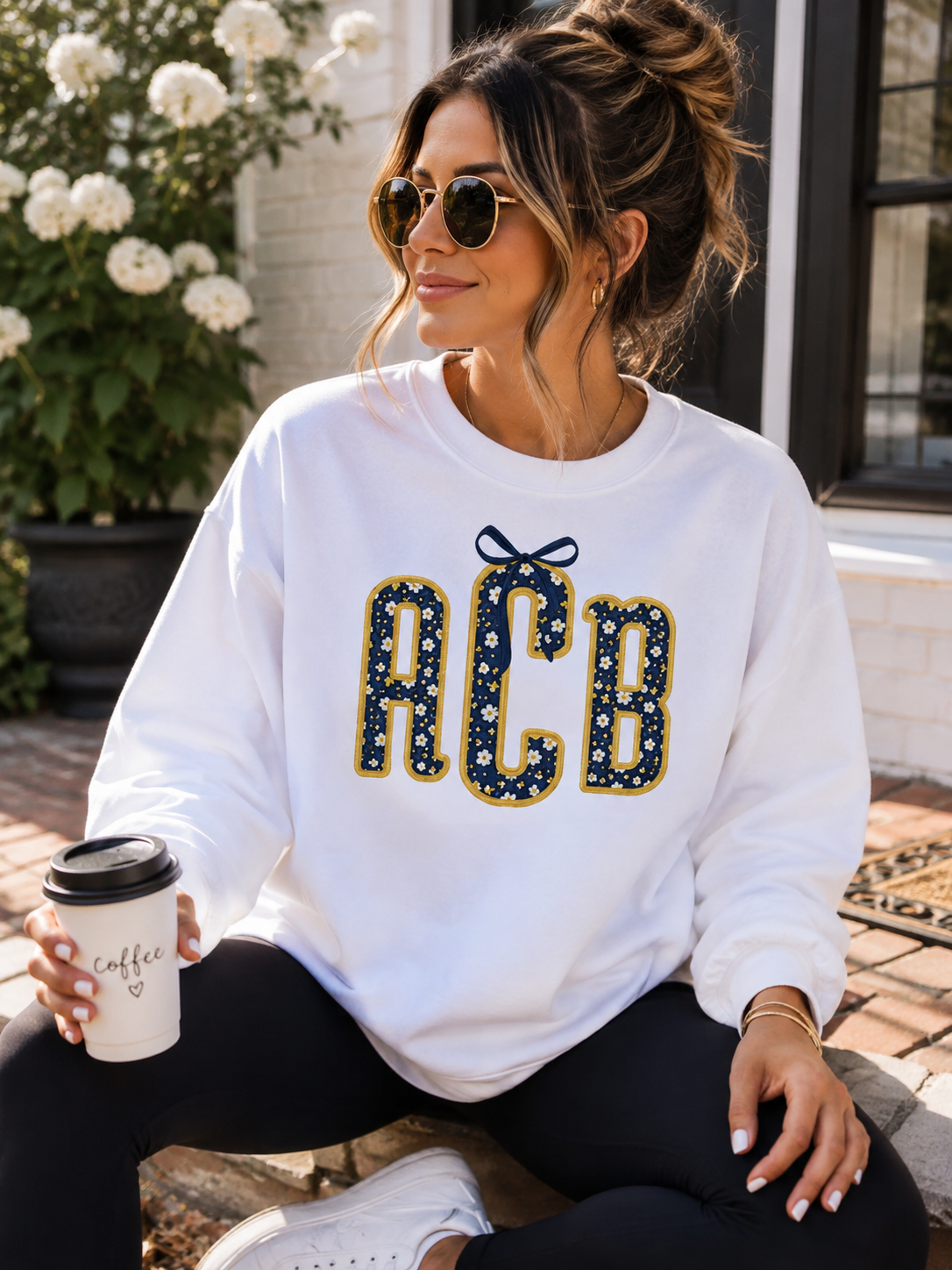 Ditsy Floral Monogram