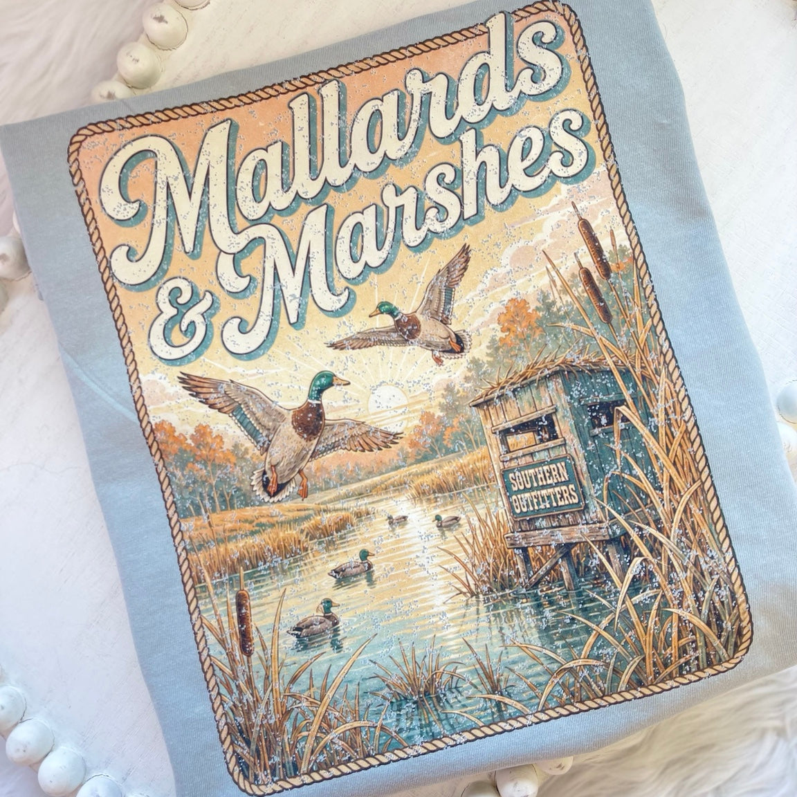 Mallards & Marshes Duck Hunting Comfort Colors Tee | Southern Outfitters