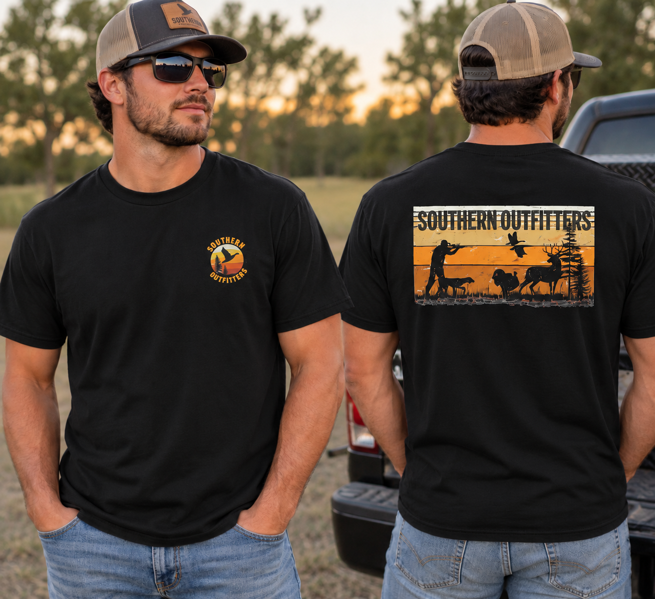 Southern Outfitters Hunting Graphic Tee | Vintage Outdoors Men’s T-Shirt