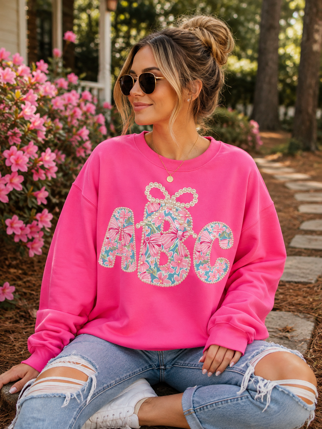 Pearl & Bow Monogram