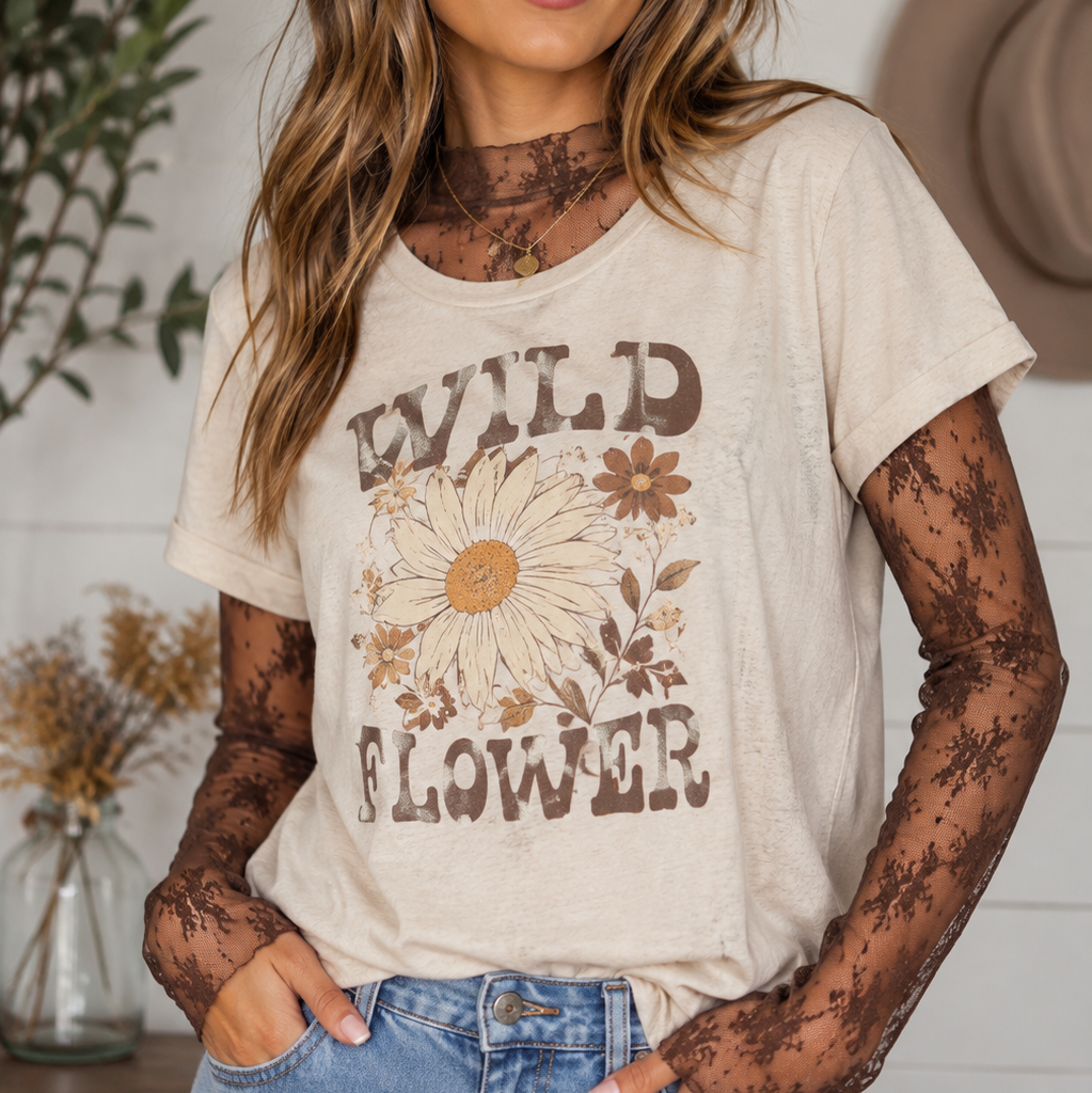 Lace See-Through Layering Top | Zenana