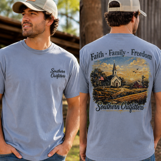 Faith Family Freedom Comfort Colors Tee | Southern Outfitters