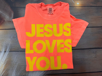 Jesus Loves You Neon Colors