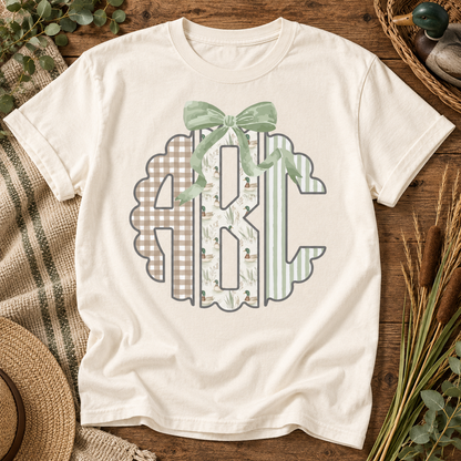 Preppy Mallard Gingham Custom Monogram