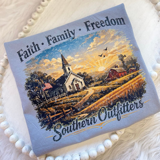 Faith Family Freedom Comfort Colors Tee | Southern Outfitters