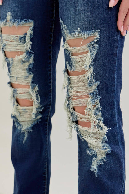 Wreckless Babe Straight Judy Blue Jeans