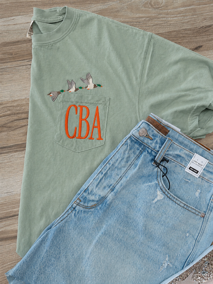 Mallards CC Pocket Tee With Monogram
