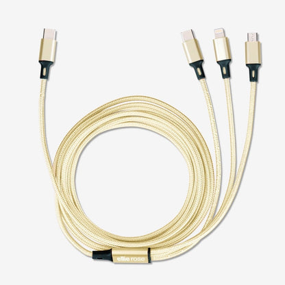 3-in-1 Stay Charged Cable 10 Ft