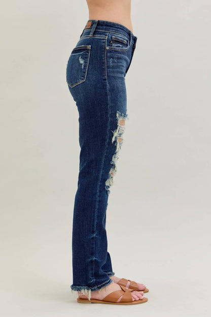 Wreckless Babe Straight Judy Blue Jeans