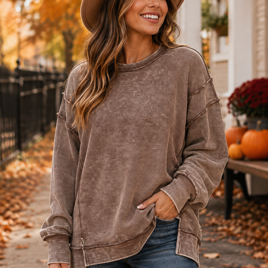 Acid Washed Double Ribbed | Zenana