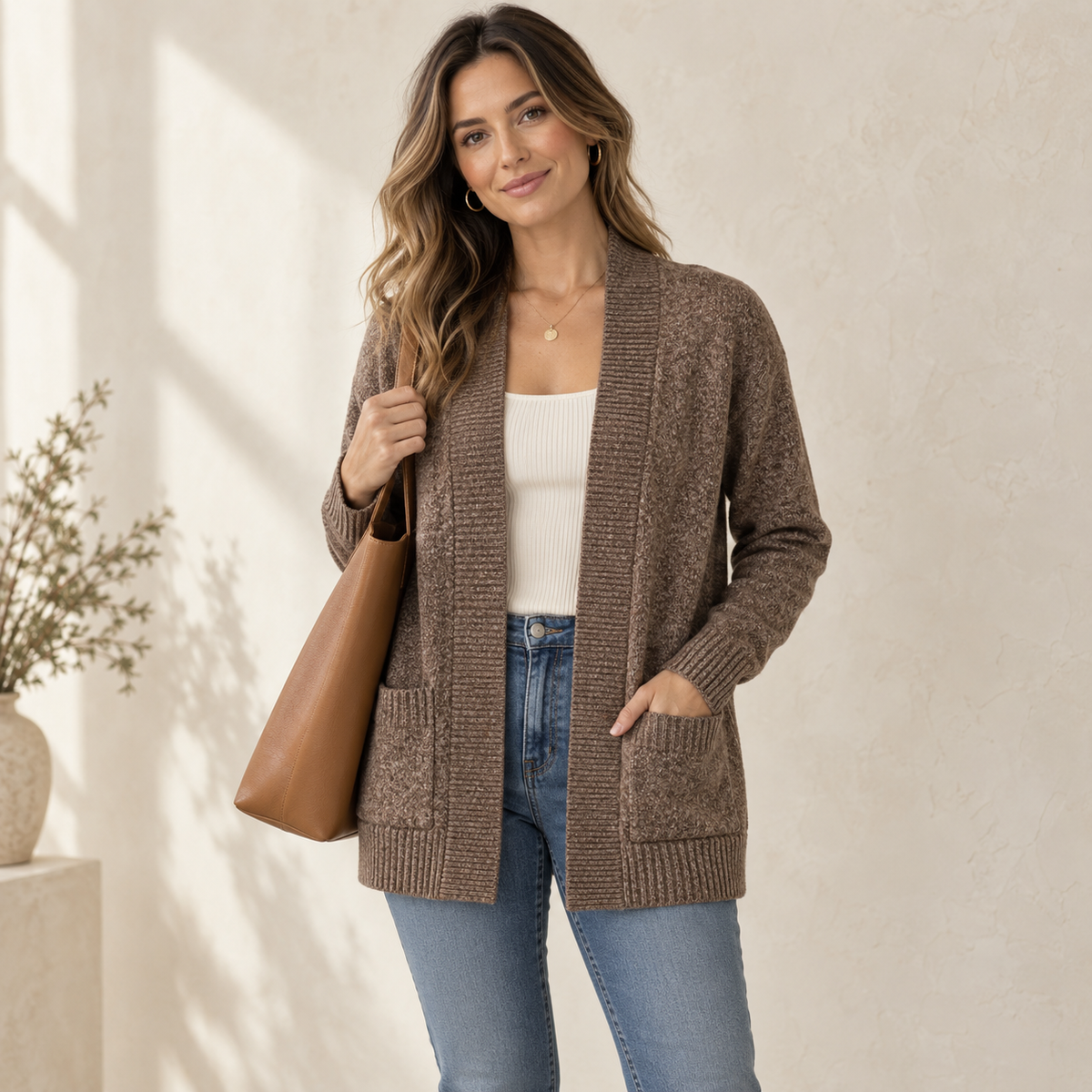 The Everyday Melange Pocket Cardigan