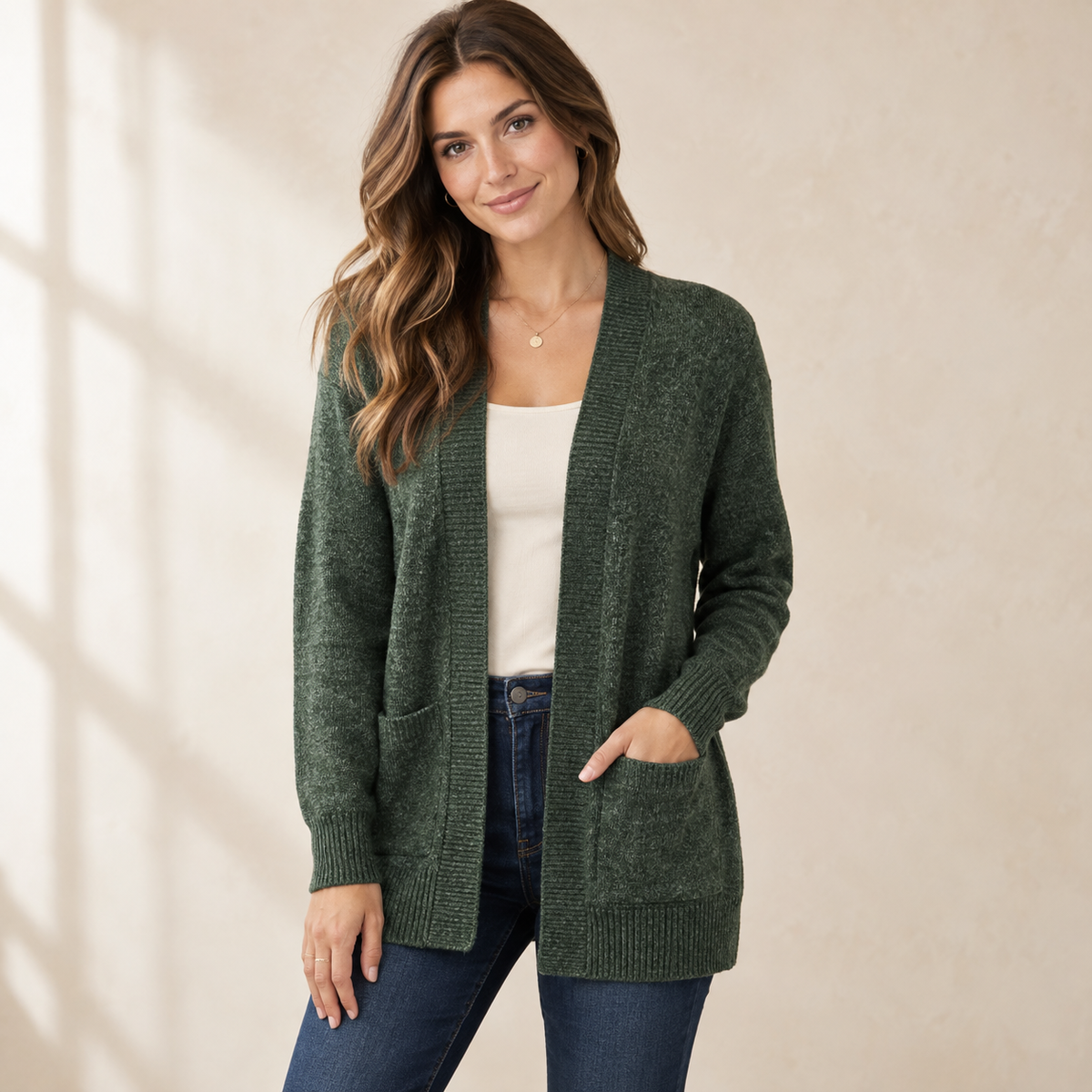 The Everyday Melange Pocket Cardigan