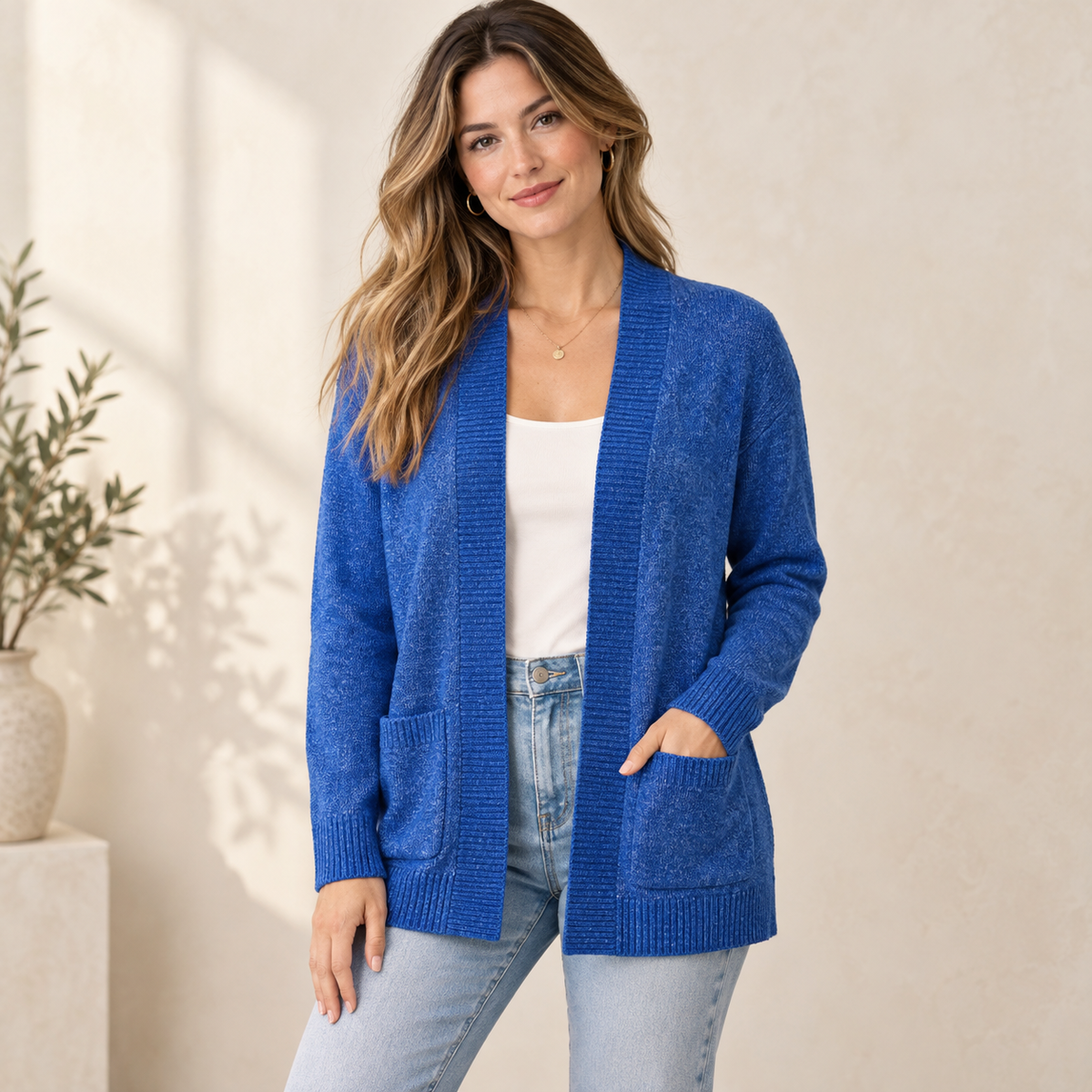 The Everyday Melange Pocket Cardigan