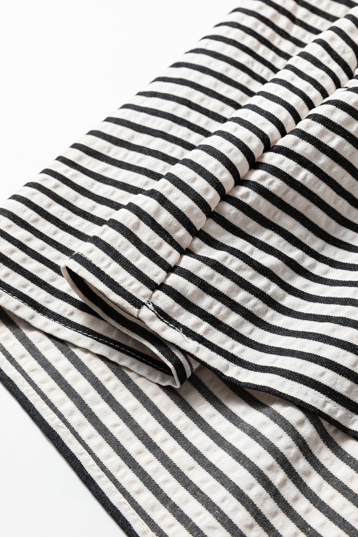 Simply Chic striped ruffle sleeve midi dress