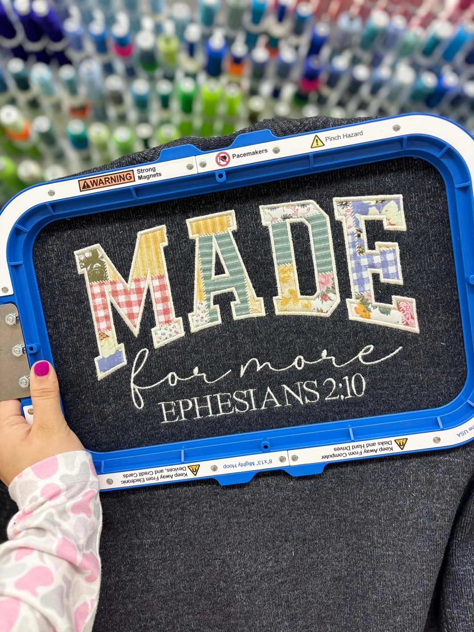 Made For More Fabric Applique Embroidery